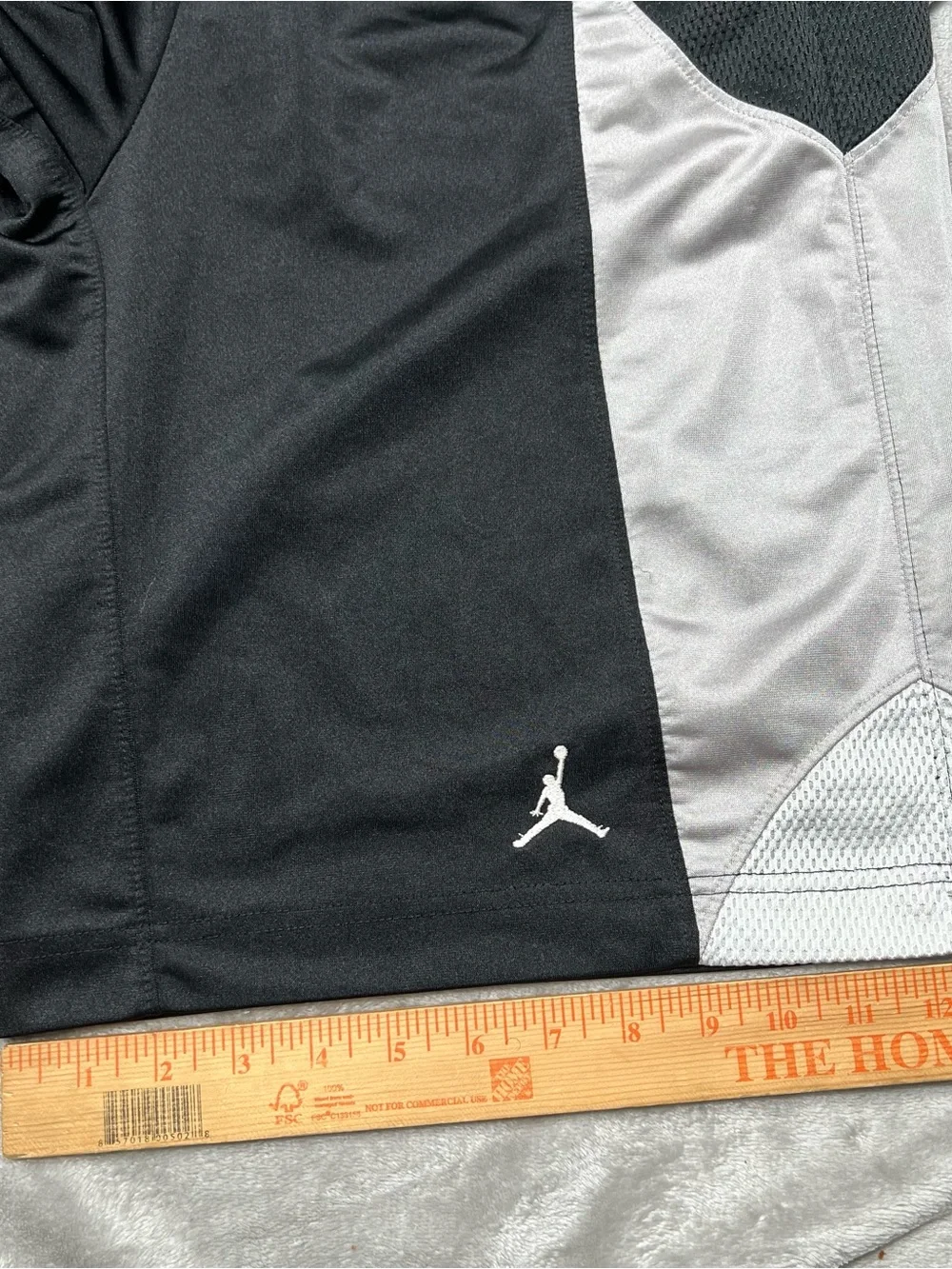 Jordan Durasheen Baggy Shorts Mens M Black Silver Basketball 404309 012